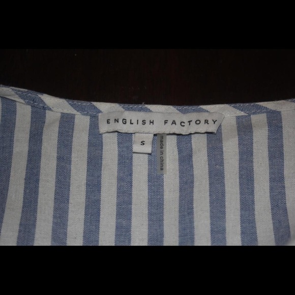 English Factory long ruffle shirt dress size small - Picture 6 of 6